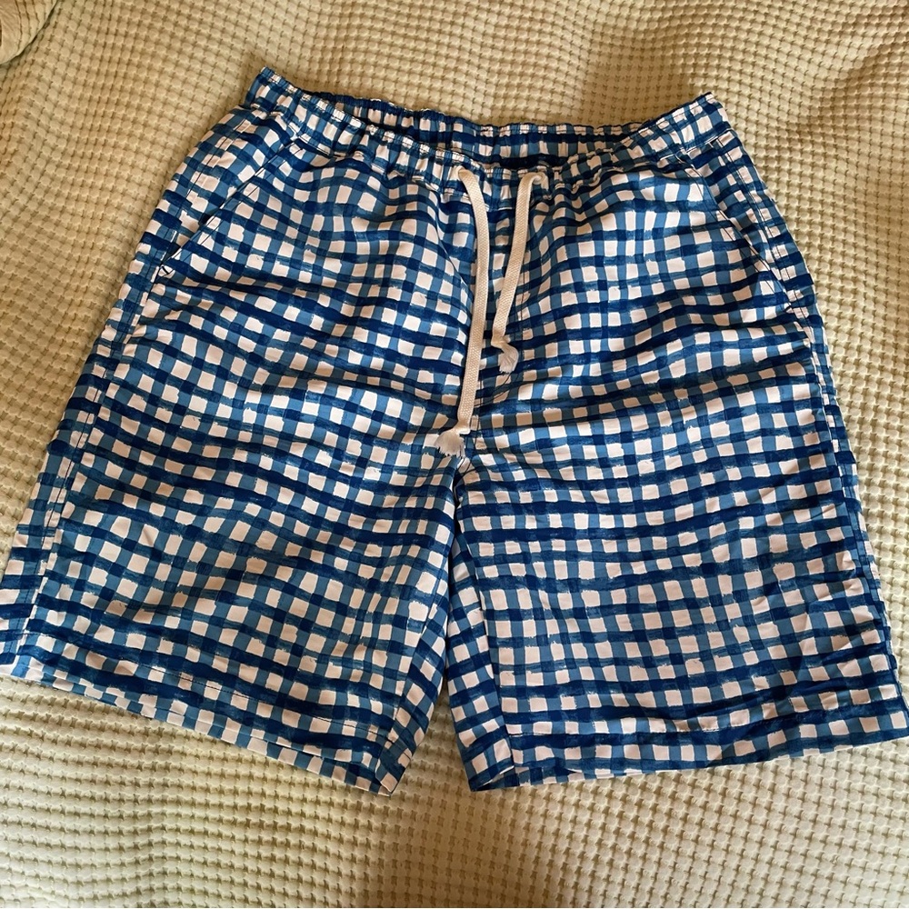 MARNI x UNIQLO Gingham Blue Shorts
